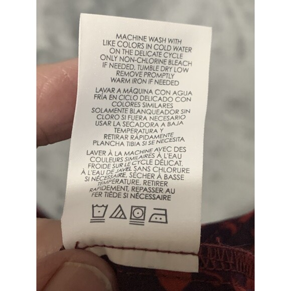 Cabi Shirt Womens Small Purple Red Cameo Sleeveless Tank Top Layered Y2K Whimsy - Picture 13 of 16